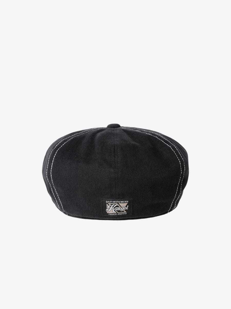 KANGOL — Кепка Восьмиклинка Heavy Washed Black