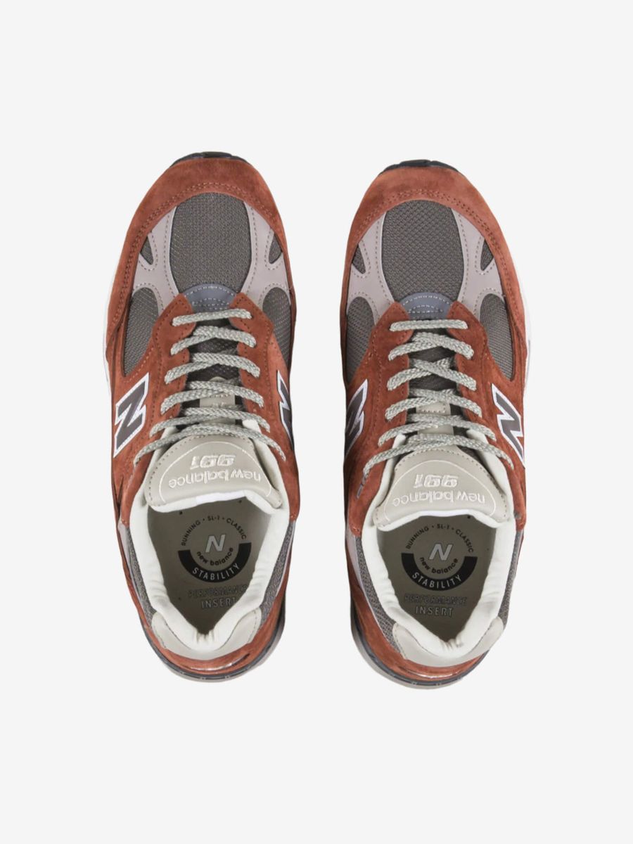 NEW BALANCE — Кроссовки M991 Orange/Sequoia Falcon