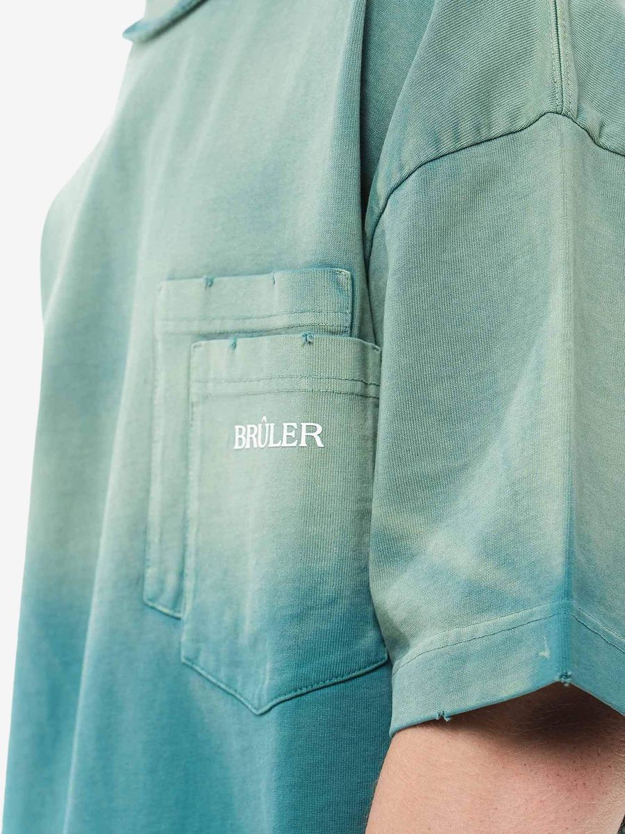 BRÛLER D’AMOUR — Футболка degrade effect Green