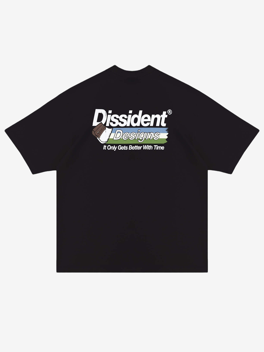 DISSIDENT — Футболка Print Works Tee in Black