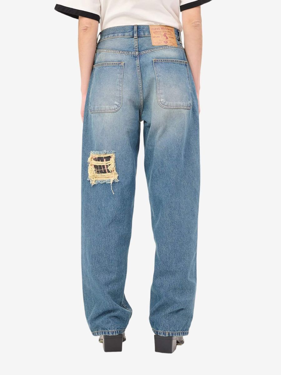 CARNE BOLLENTE — Джинсы (AW25DP0301) Tattoo Tease Washed Light Blue