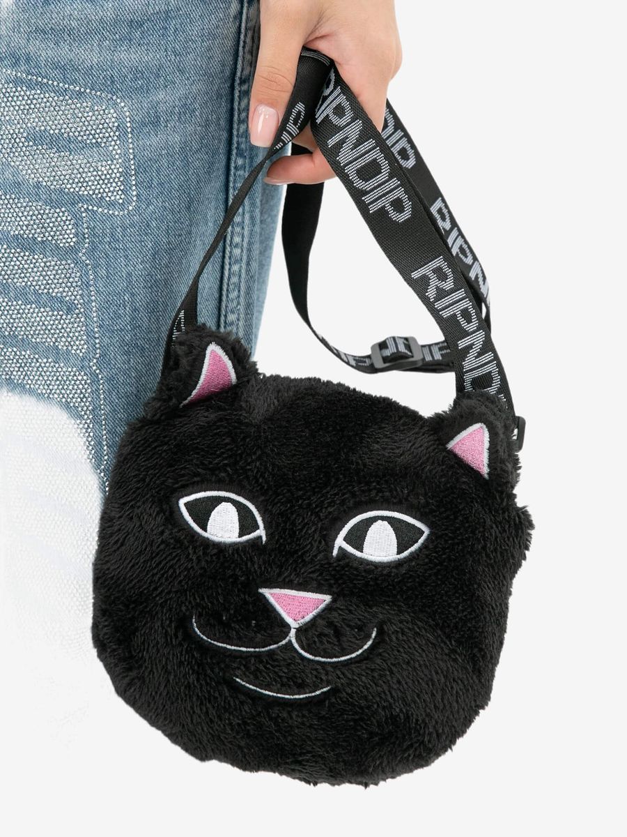 RIPNDIP — Сумка Lord Nermal Sherpa Crossbody Black