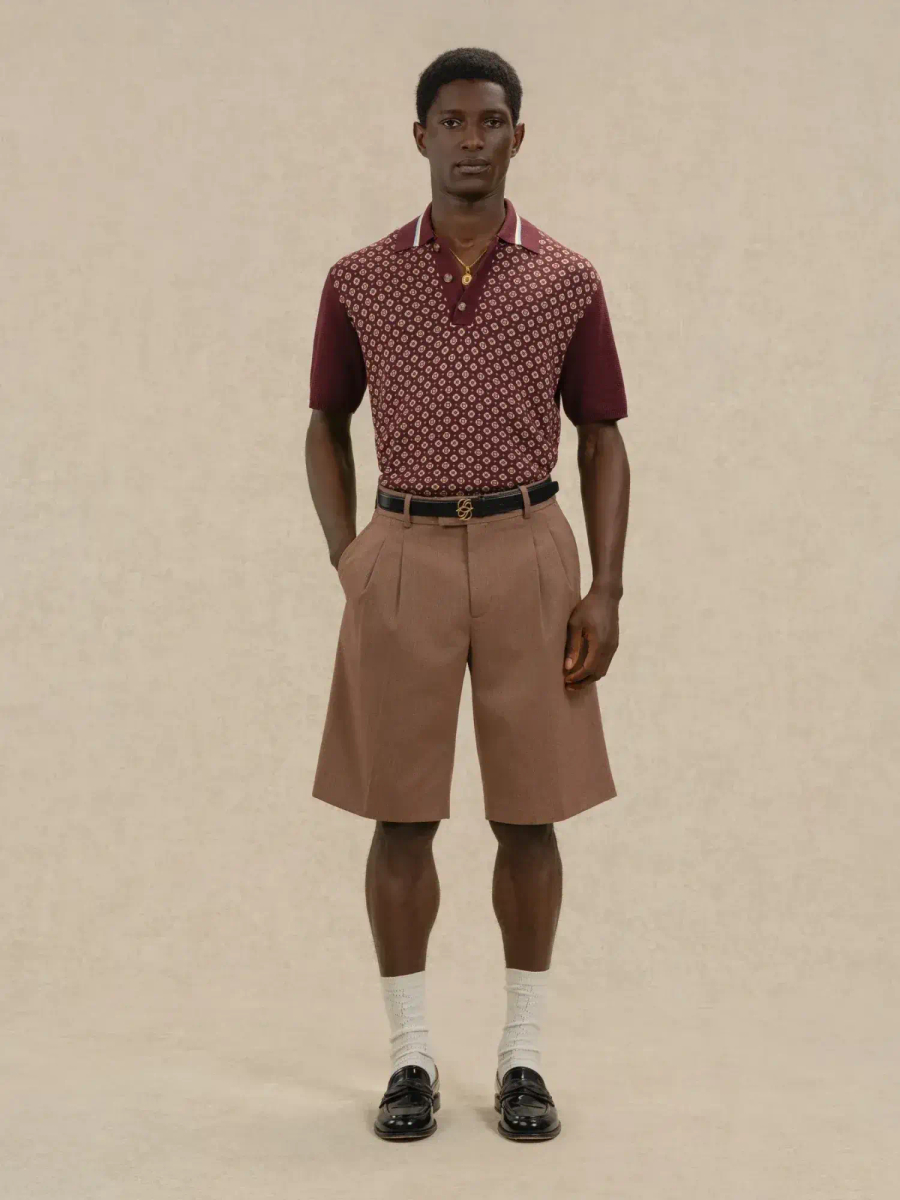 DRÔLE DE MONSIEUR — Шорты Short Tailleur Chevrons Brown