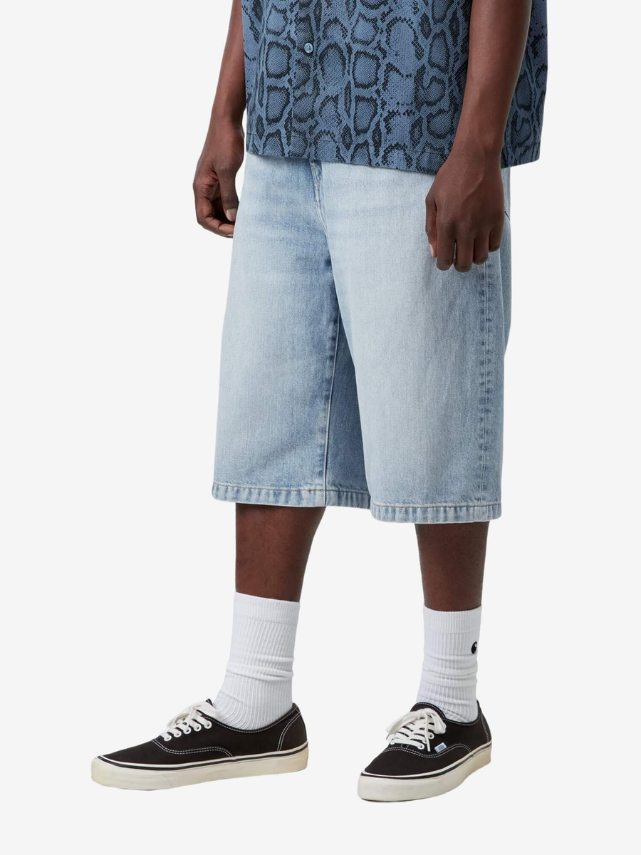 CARHARTT WIP — Шорты Langdon Blue (Heavy Worn Bleached)