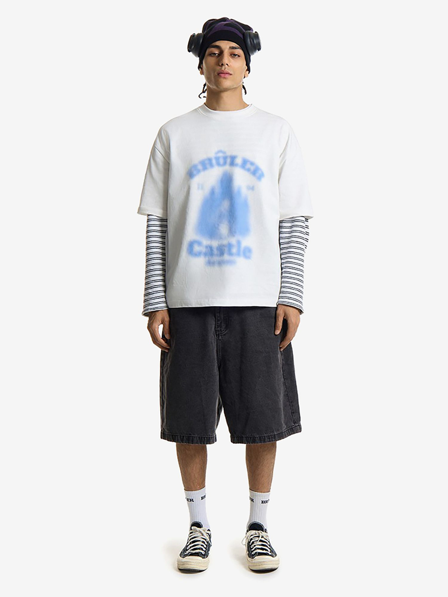 BRÛLER D’AMOUR — Футболка T-shirt Замок/Château White