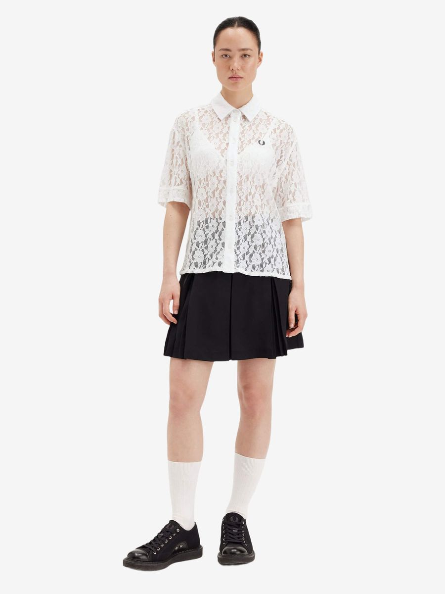 FRED PERRY — Рубашка Lace Shirt Snow White