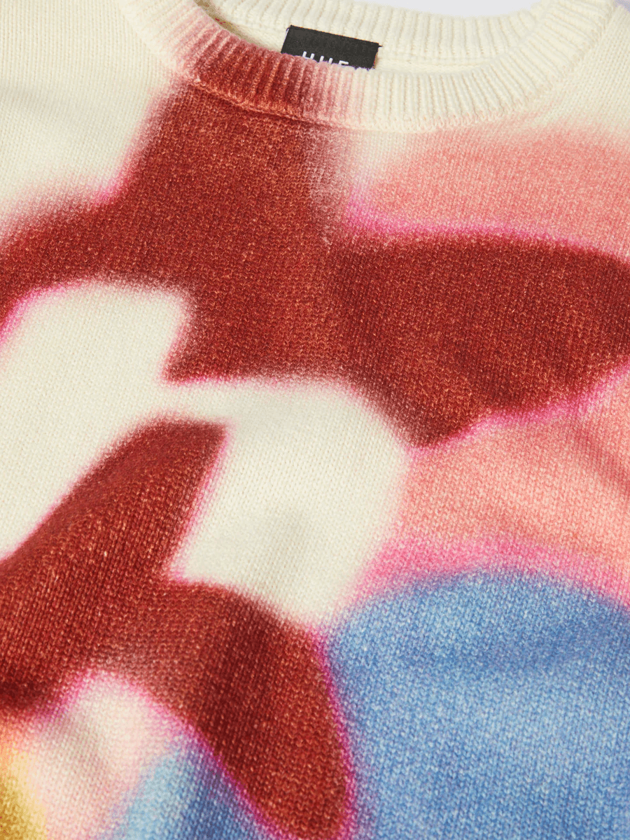 HUF — Свитер вязаный Soft Focus Crewneck Sweater Multi