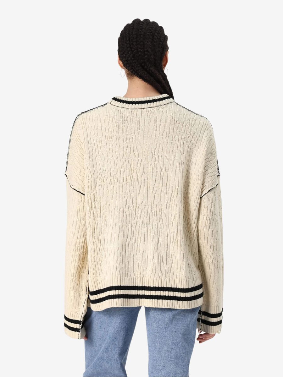 THE RAGGED PRIEST — Свитер вязаный London Rats Knit Ecru/Black