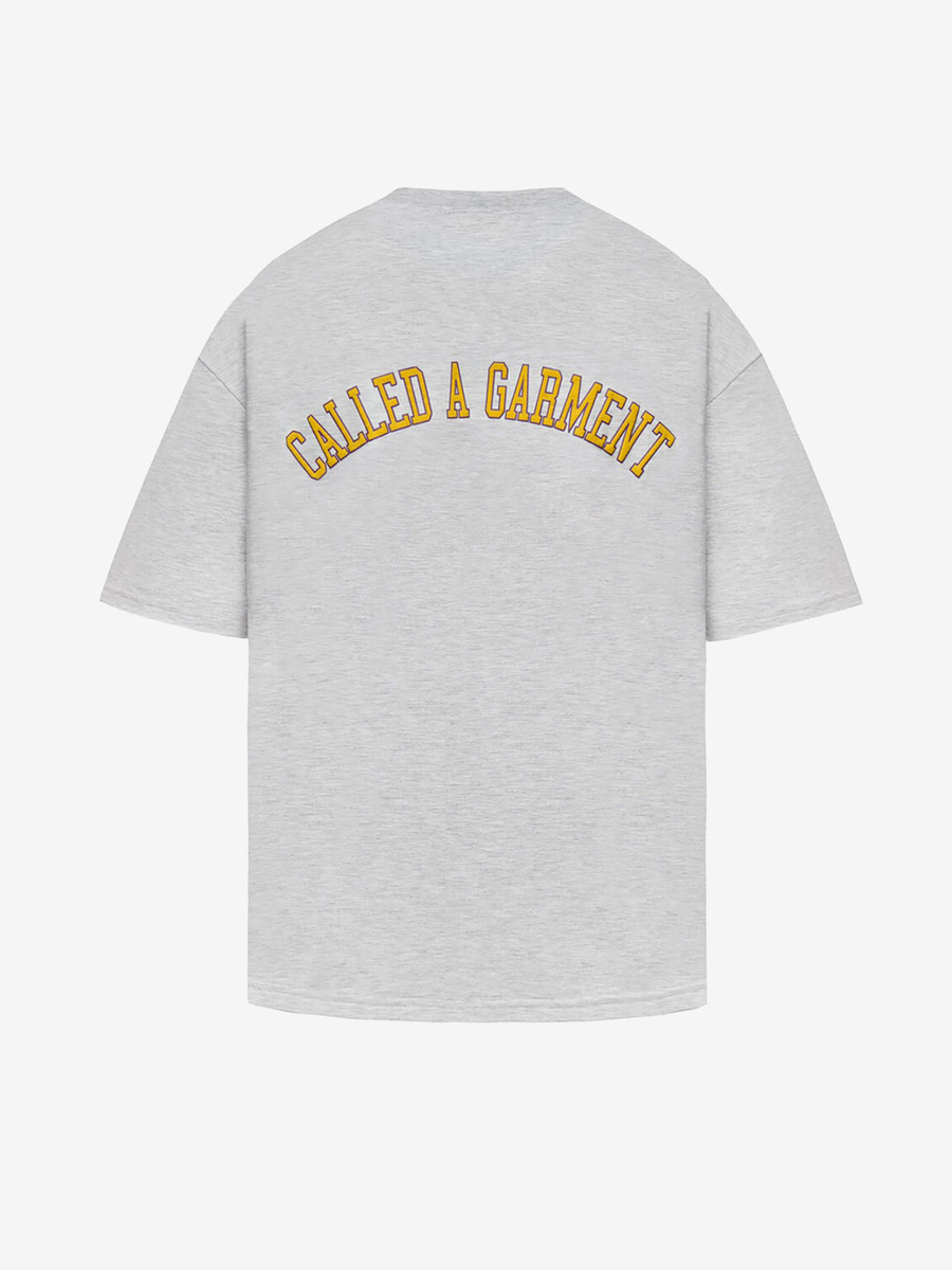 CALLED A GARMENT — Футболка Iris College Серый Меланж