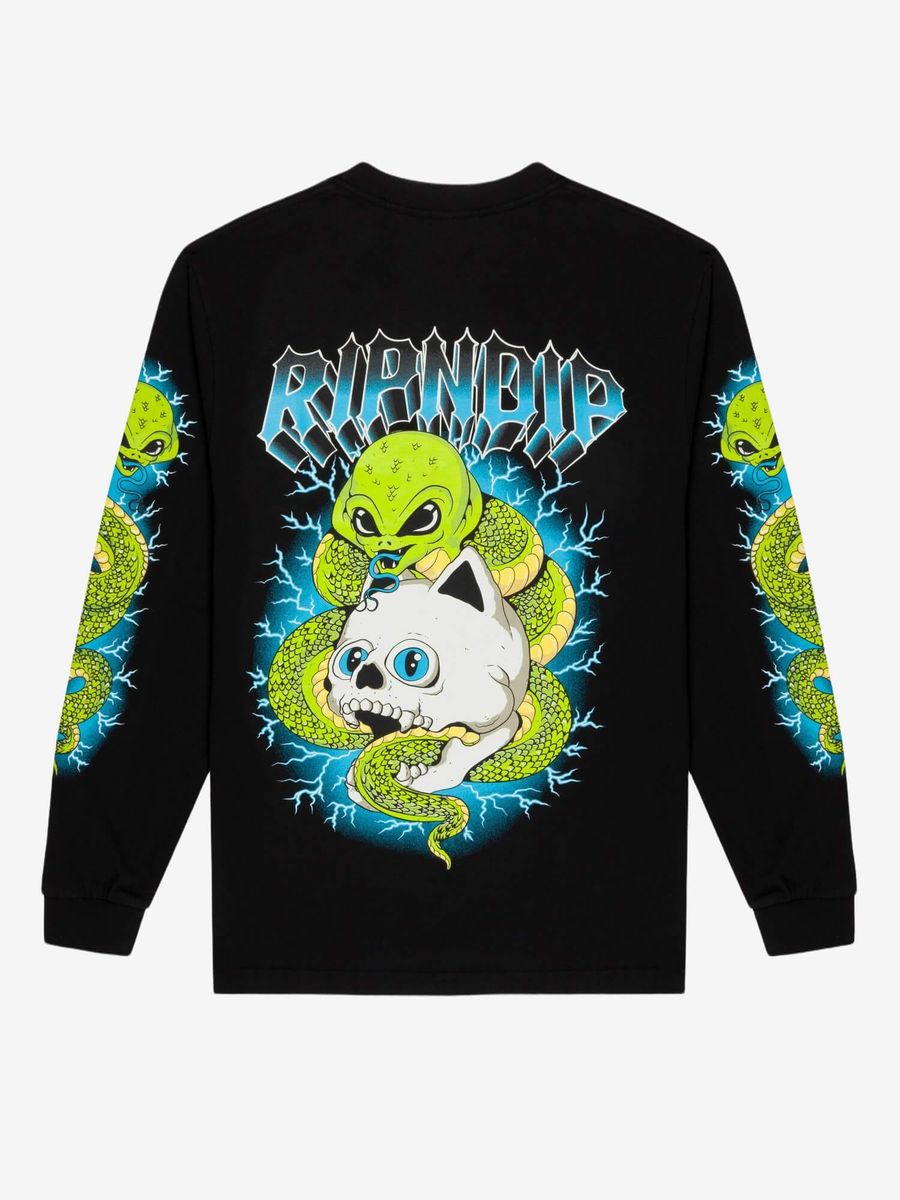 RIPNDIP — Лонгслив Skull & Bones Black
