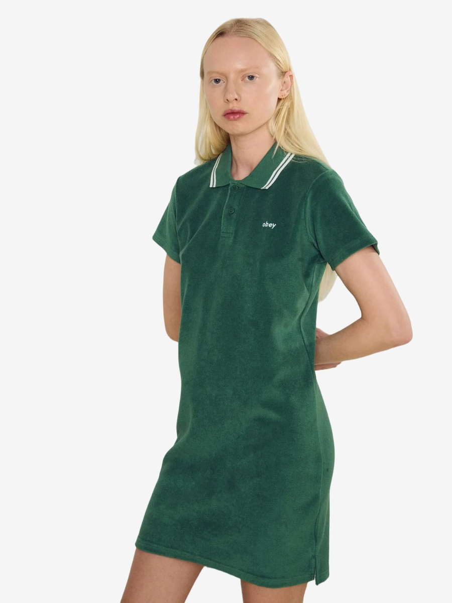 OBEY — Платье W Lucia Polo Dress Green