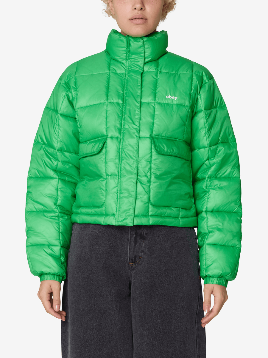 OBEY — Куртка Пуховик W Surface Puffer Green