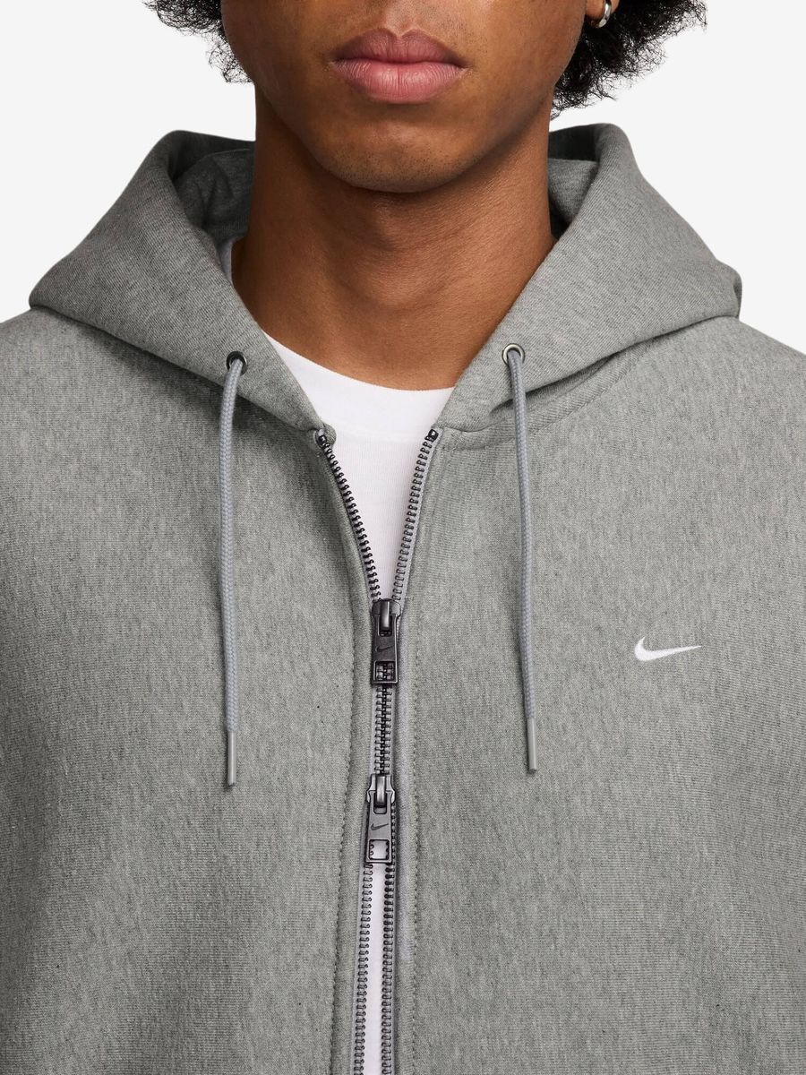 NIKE — Худи Solo Swoosh Fleece Full Zip Dark Heather Grey