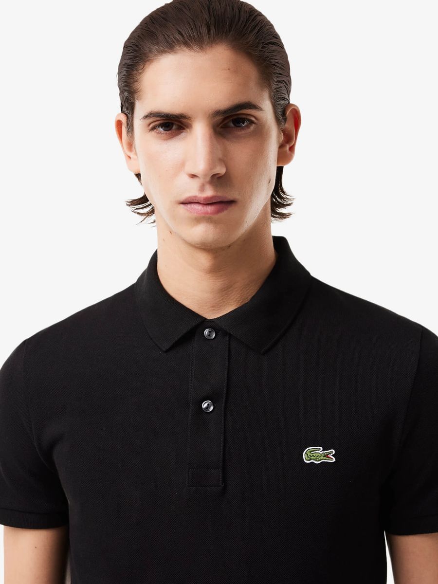 LACOSTE — Футболка Поло Slim Fit L.12.12 Black