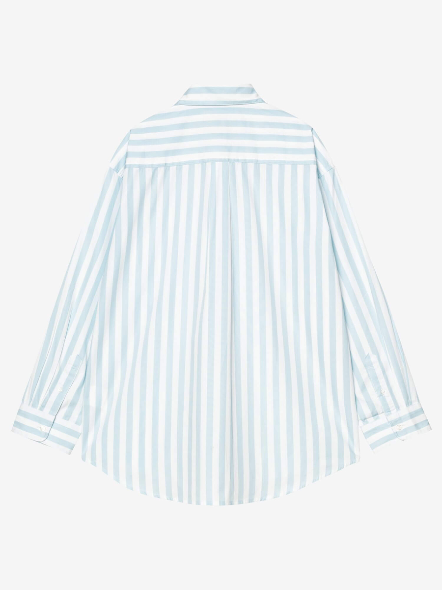 CARHARTT WIP — Рубашка W L/S Royce Stripe Icaria/White