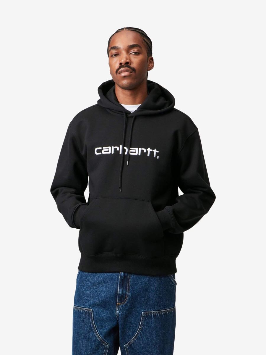 CARHARTT WIP — Худи Hooded Carhartt Black/White