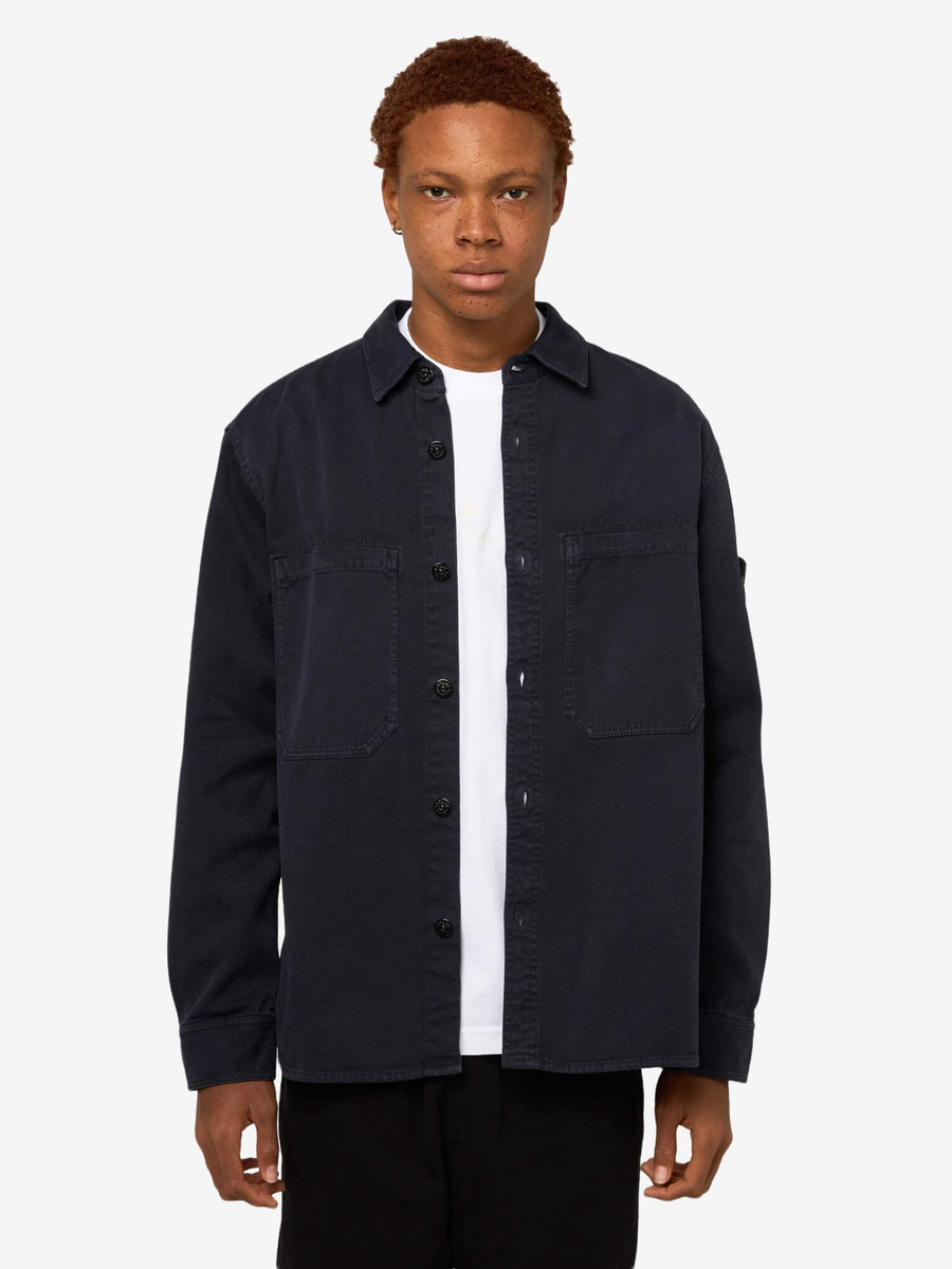 STONE ISLAND — Рубашка Organic Panama Shirt Old Effect Dope