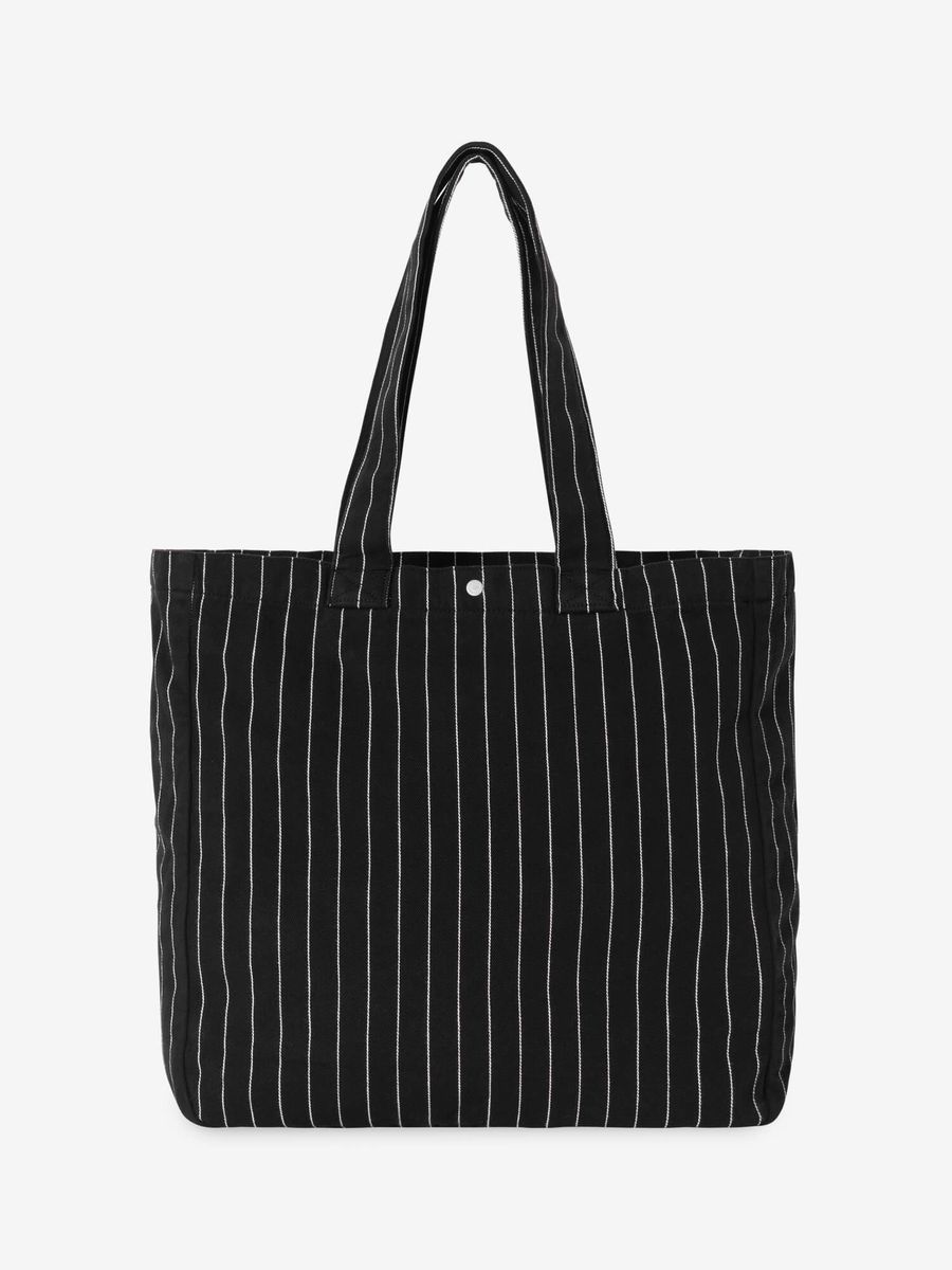 CARHARTT WIP — Сумка Шоппер Hendry Tote Seaton Stripe Black/Wax (Rinsed)
