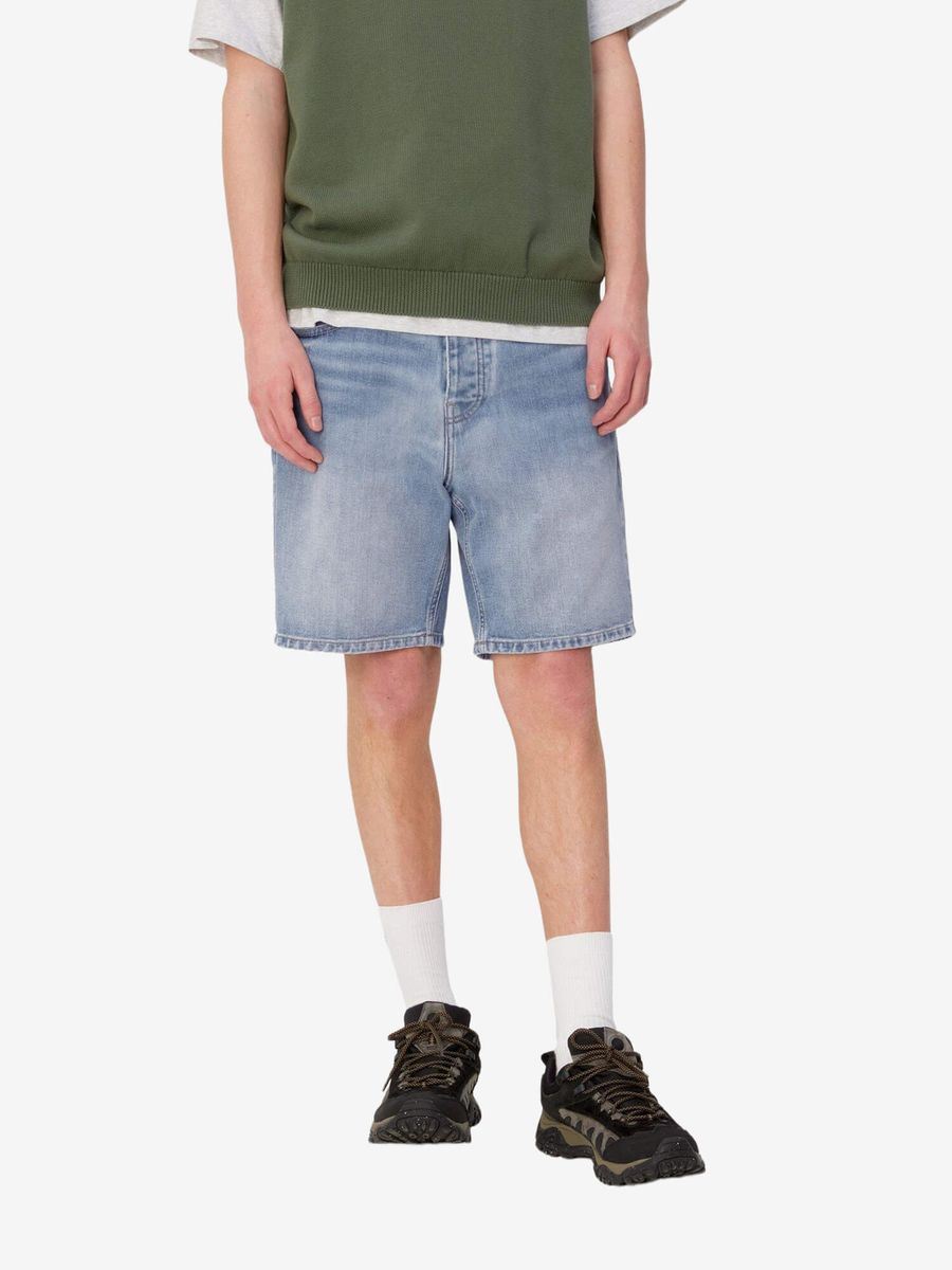 CARHARTT WIP — Шорты Newel Blue Light Used Wash