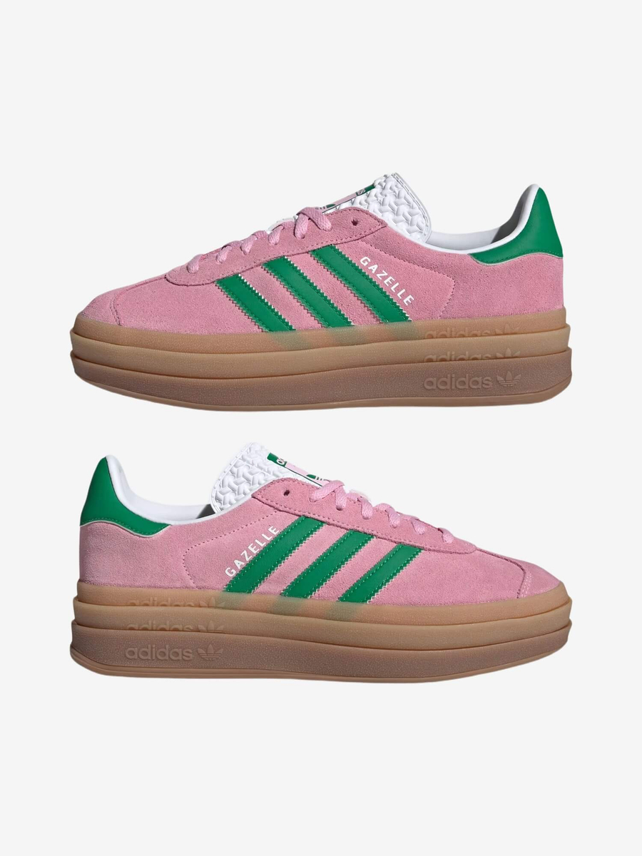 ADIDAS ORIGINALS — Gazelle Bold True Pink/Green/White