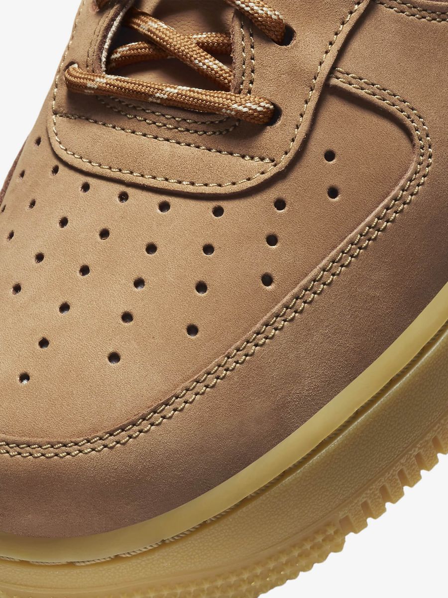 NIKE — Кроссовки Air Force 1 '07 Low Flax/Gum/Brown