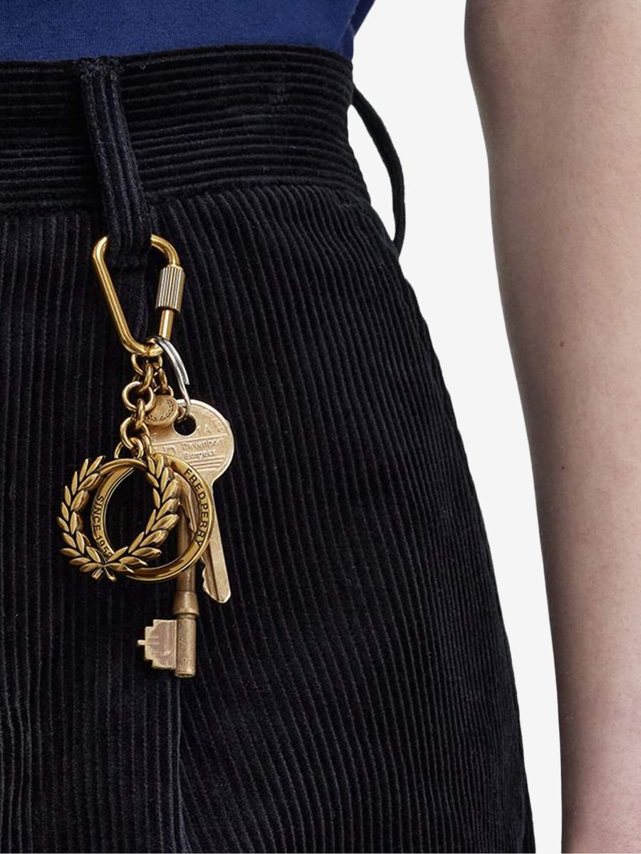 FRED PERRY — Карабин Laurel Wreath Key Ring Gold