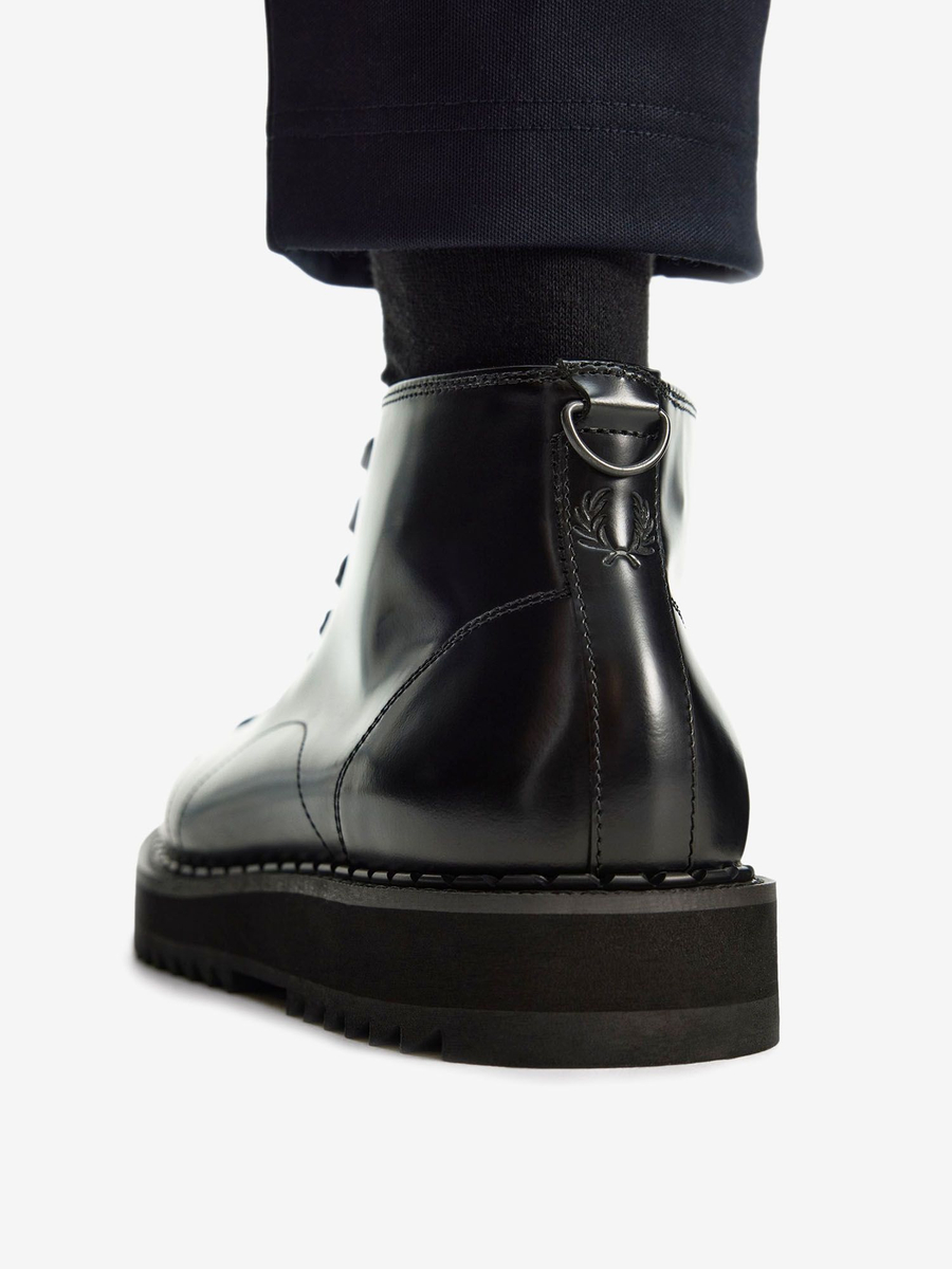 FRED PERRY — Ботинки George Cox Leather Monkey Boot Black