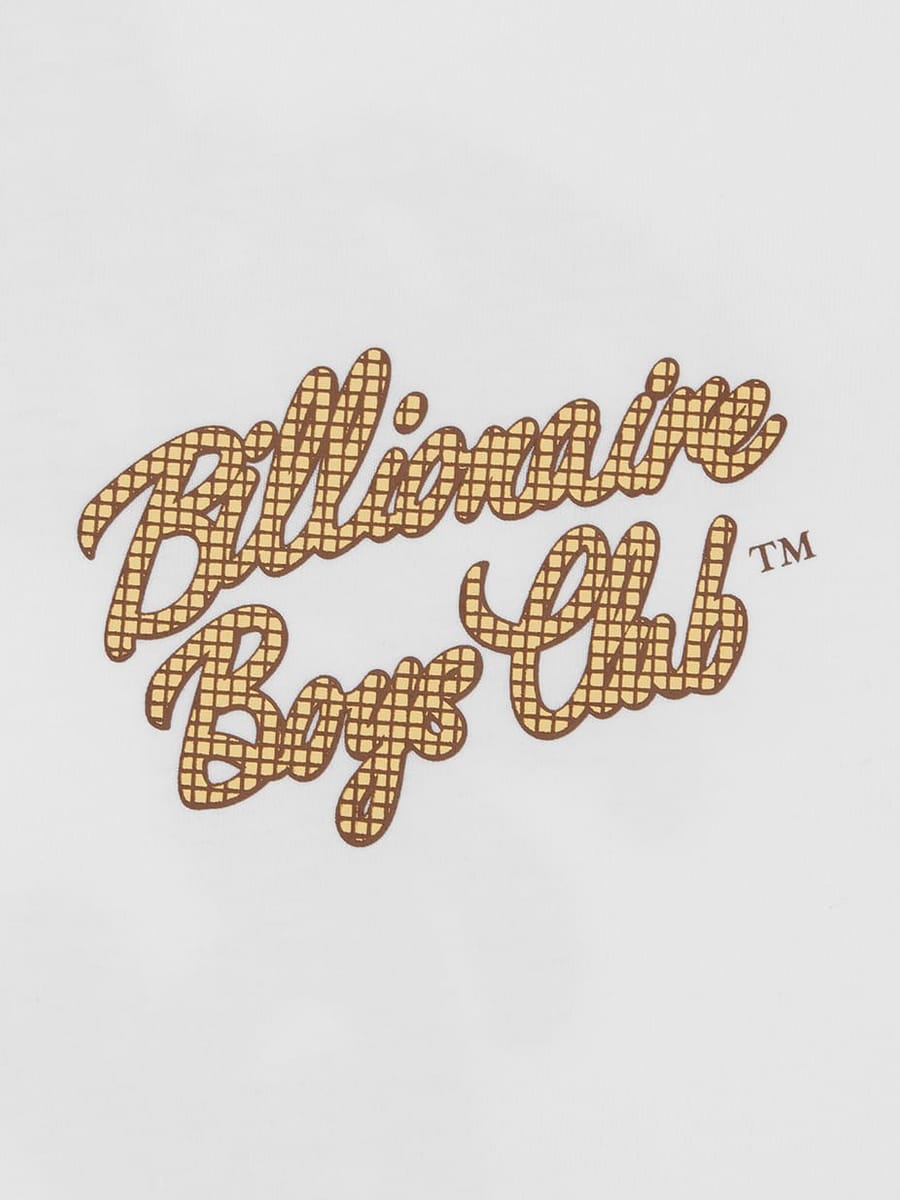 BILLIONAIRE BOYS CLUB — Футболка Script Logo White
