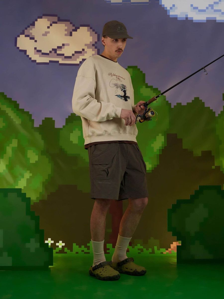 CALLED A GARMENT — Свитшот Fly Fishing Бежевый