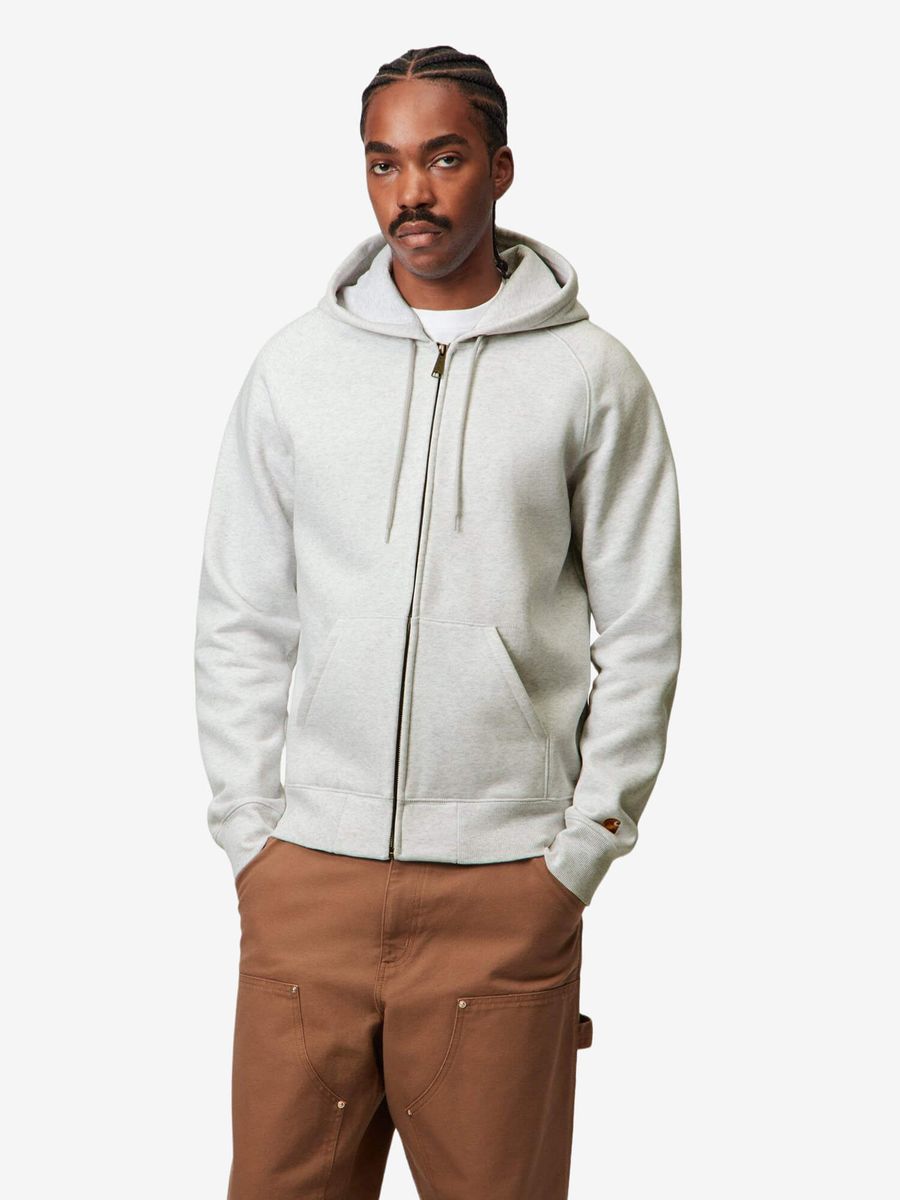 CARHARTT WIP — Zip-Худи Chase Ash Heather/Gold
