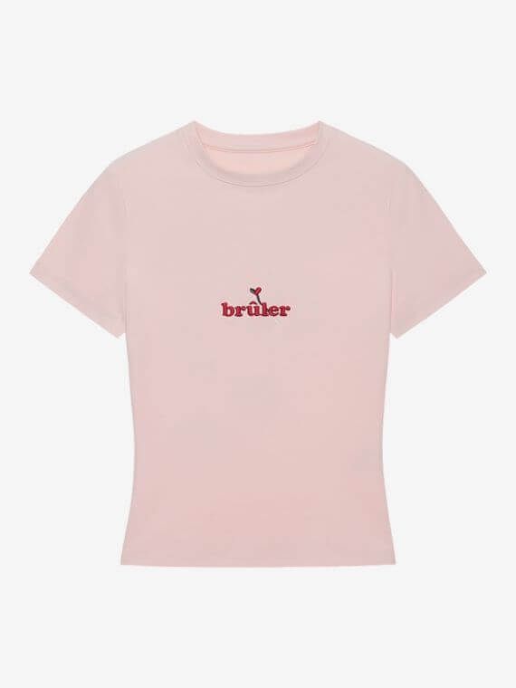 BRÛLER D’AMOUR — Футболка 'Amour Brut' Pink