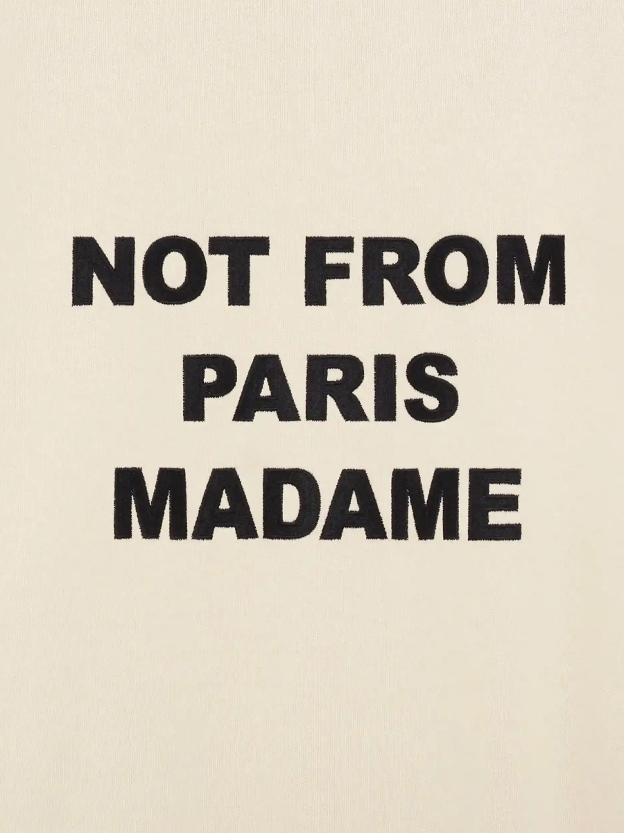 DRÔLE DE MONSIEUR — Свитшот Bold Slogan Sweatshirt Mastic