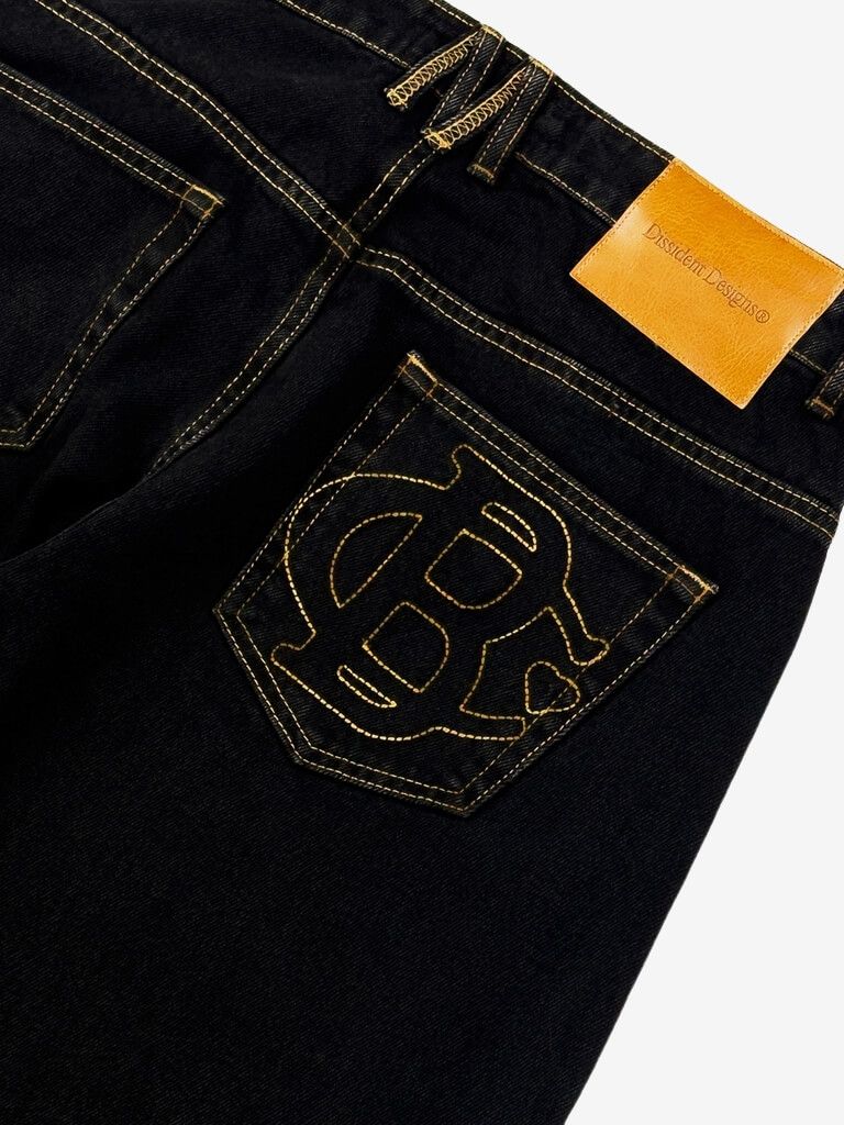 DISSIDENT — Джинсы Coat of Hearts Baggy Jeans Black