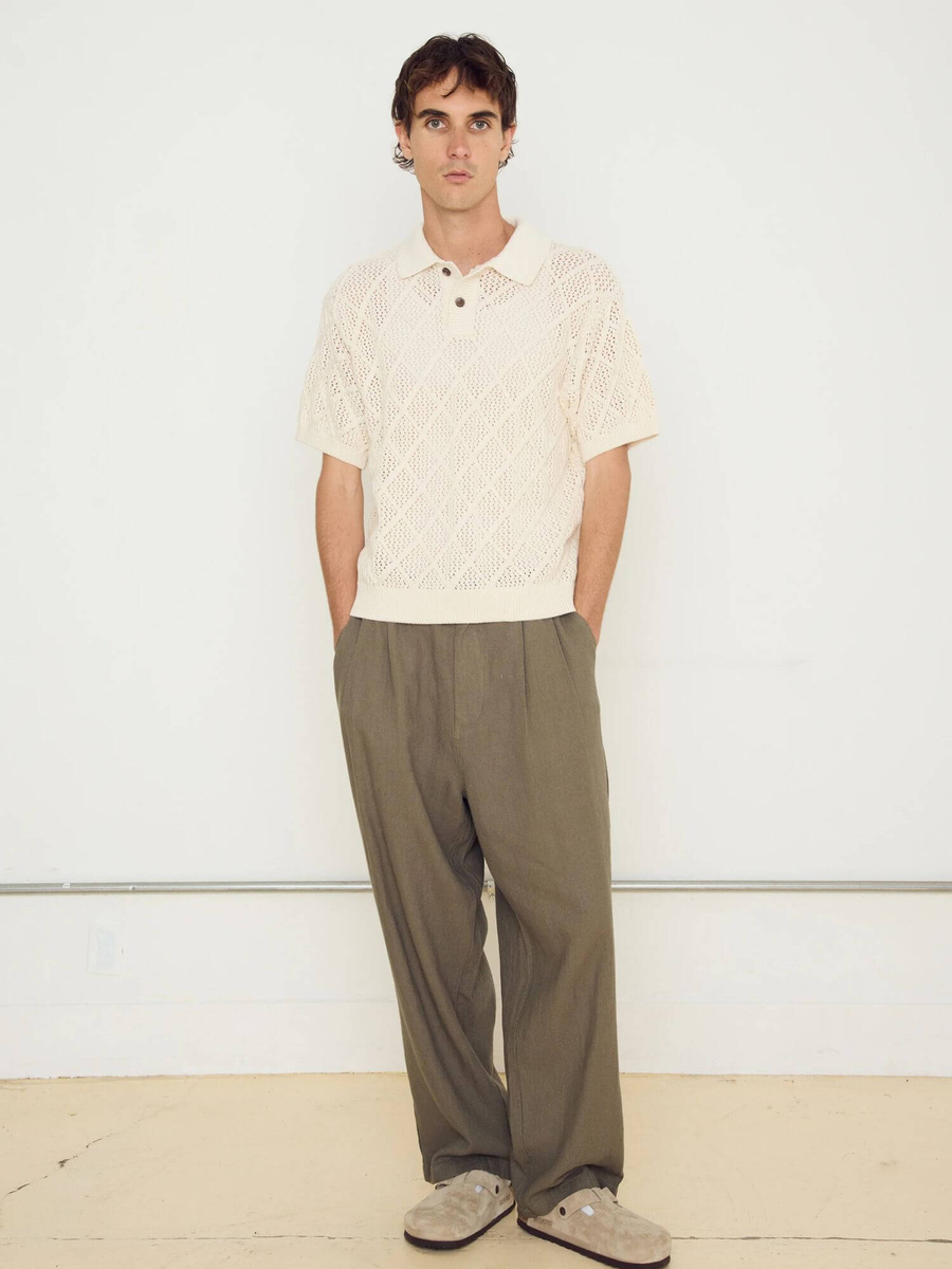 OBEY — Поло вязаное Eryk Polo Sweater Birch