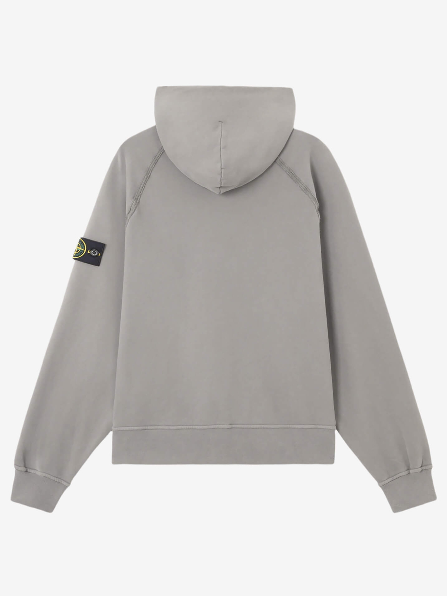STONE ISLAND — Худи Brushed Organic Hood Cement