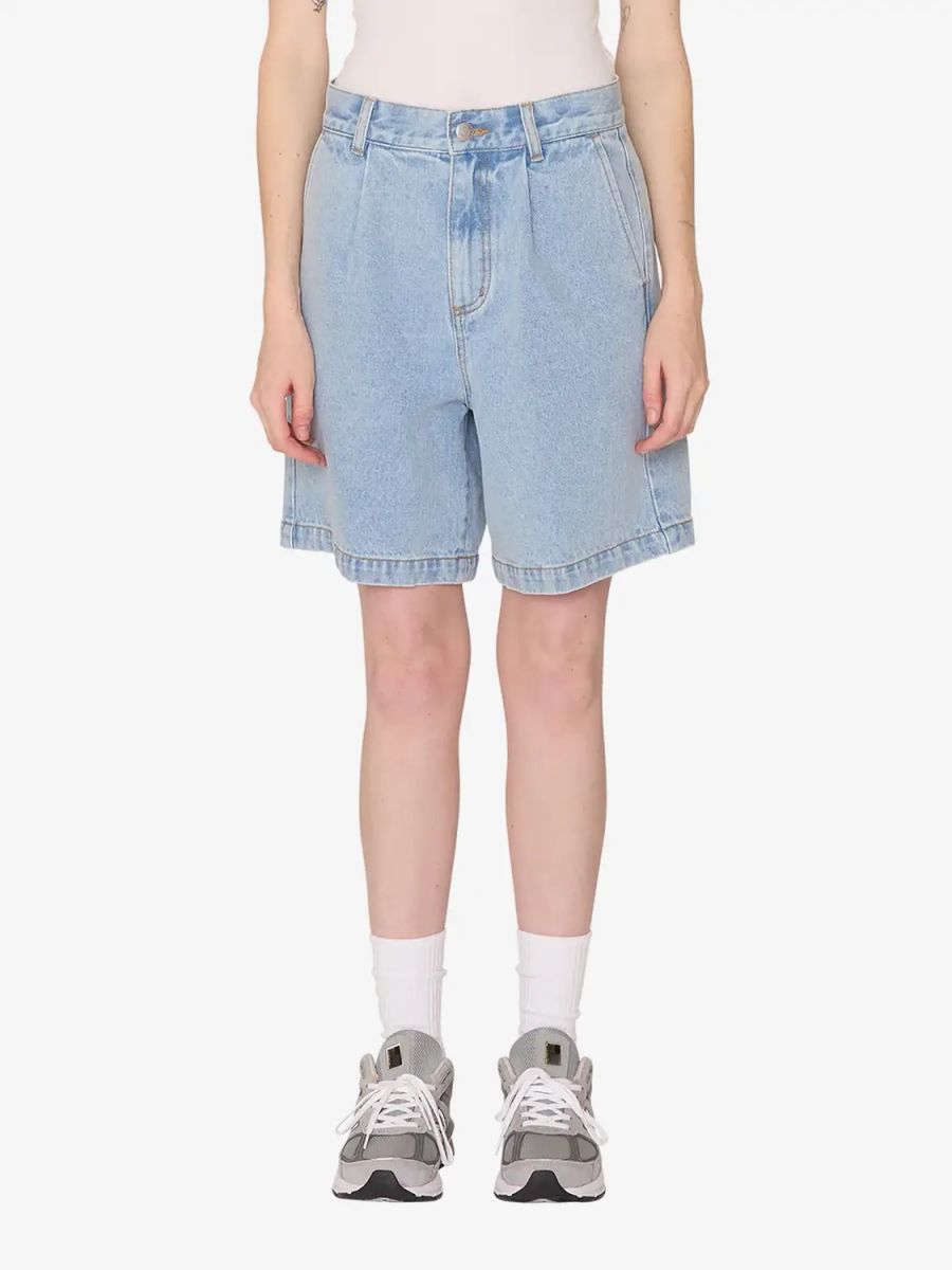 OBEY — Шорты W Eli II Plated Denim Short Cirrus