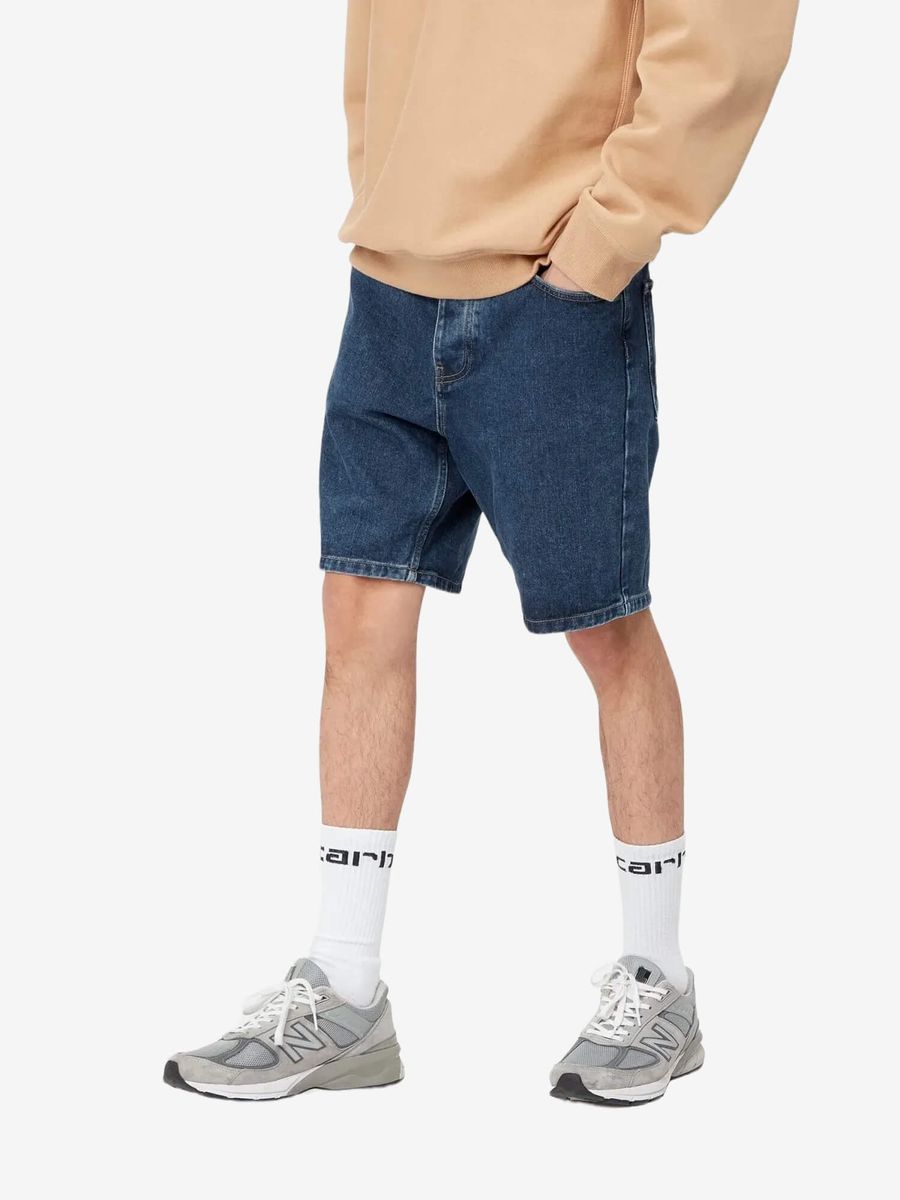 CARHARTT WIP — Шорты Newel Blue Stone Washed
