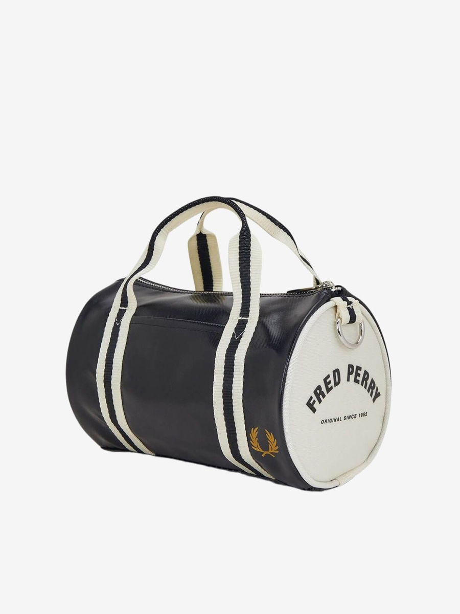 FRED PERRY — Сумка Classic Mini Barrel Bag Black/Ecru