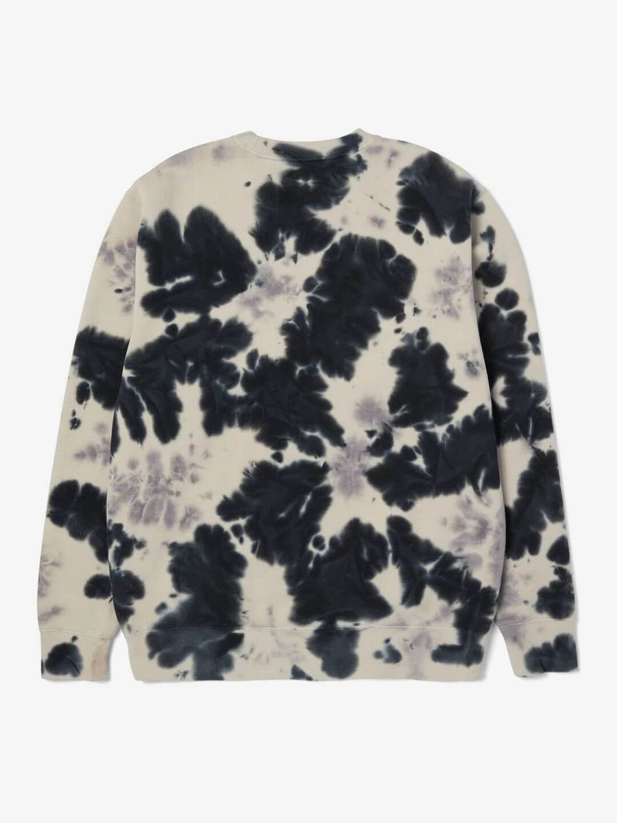 HUF — Свитшот Tie Dye 89 Logo Crew Navy