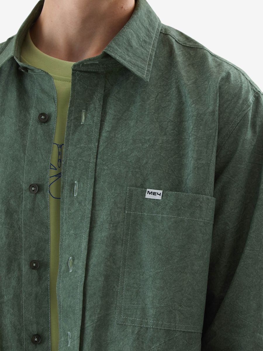 МЕЧ — Рубашка ss24 Shirt Dyed Forest Green