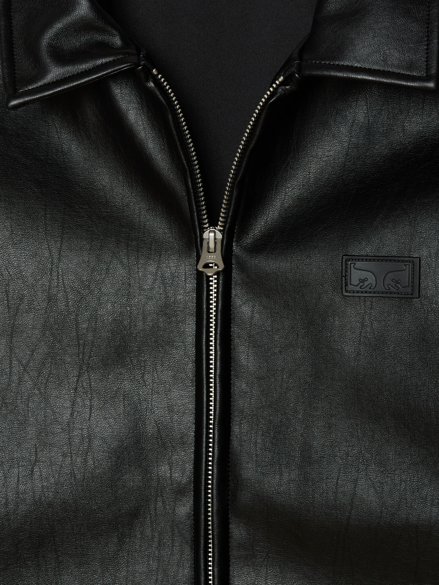 OBEY — Куртка Workman PU Jacket Black