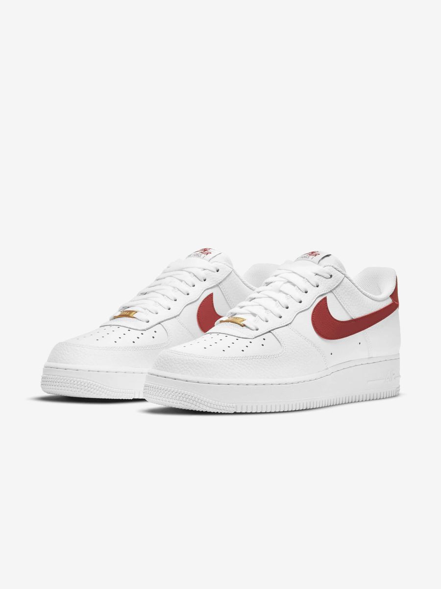 NIKE — Кроссовки Air Force 1 '07 Low White/Team Red