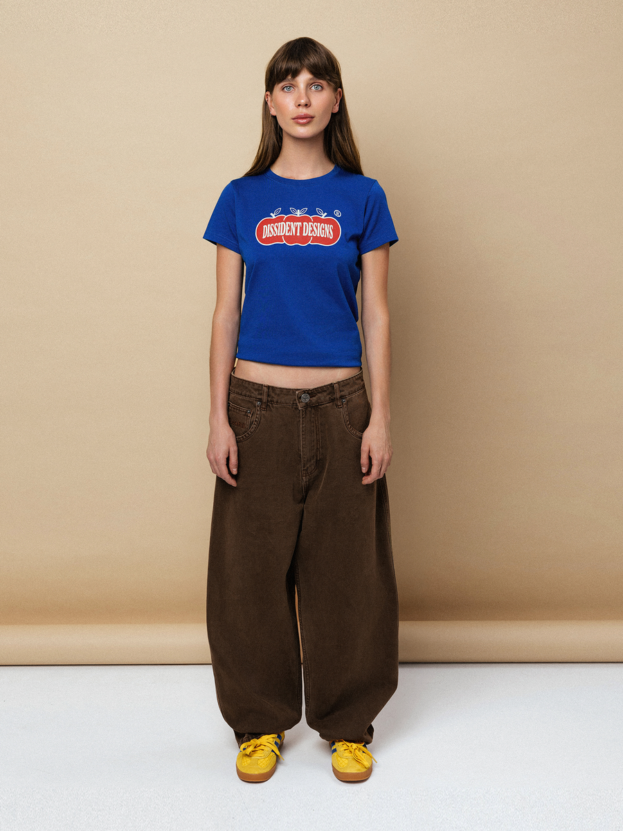 DISSIDENT — Футболка Organic Baby Tee in Blue
