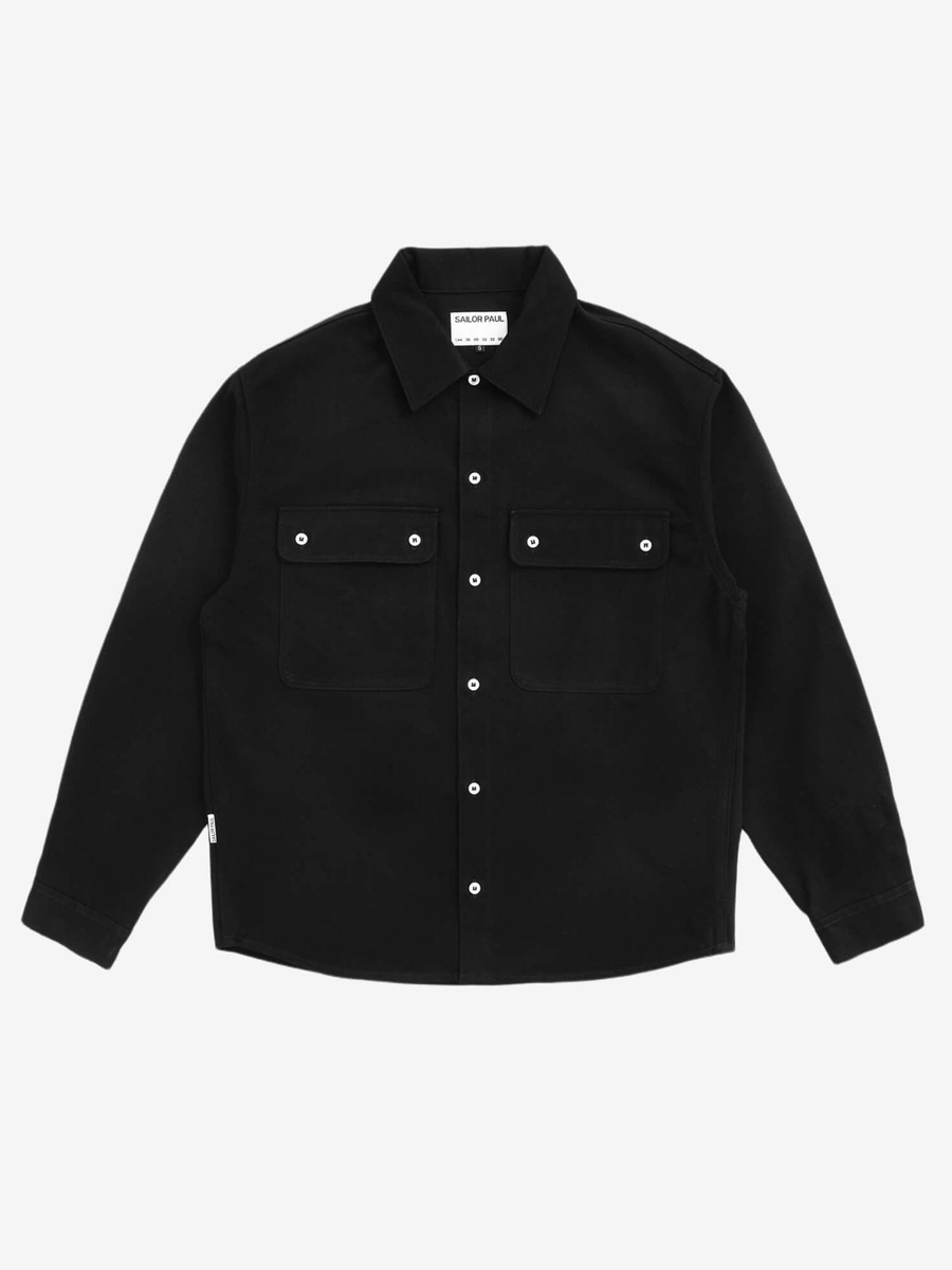 SAILOR PAUL — Куртка Double Pocket Overshit Черный
