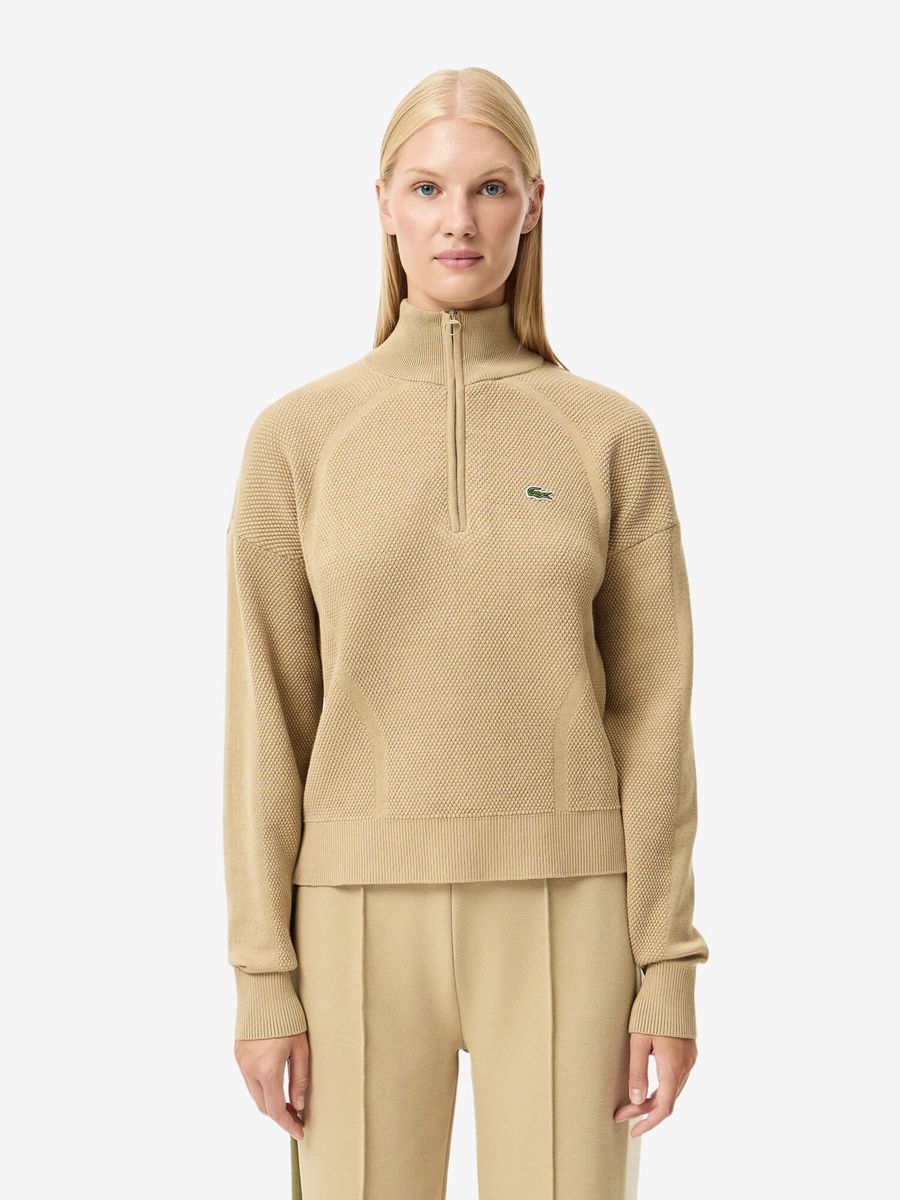LACOSTE — Джемпер W Half-Zip Sweater Biege