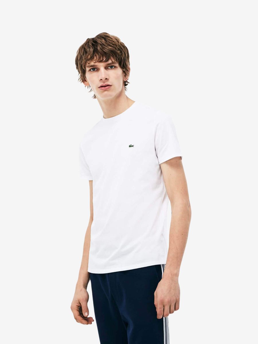 LACOSTE — Футболка Slim Fit White