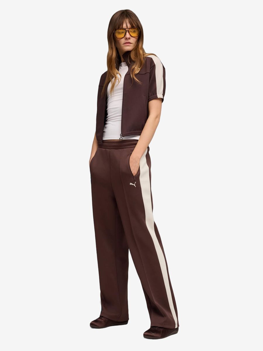 PUMA — Штаны T7 Always ON Straight Track Pants Chocolate Brown