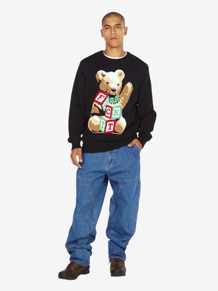 HUF — Свитер вязаный Gift Bear Intarsia Sweater Black