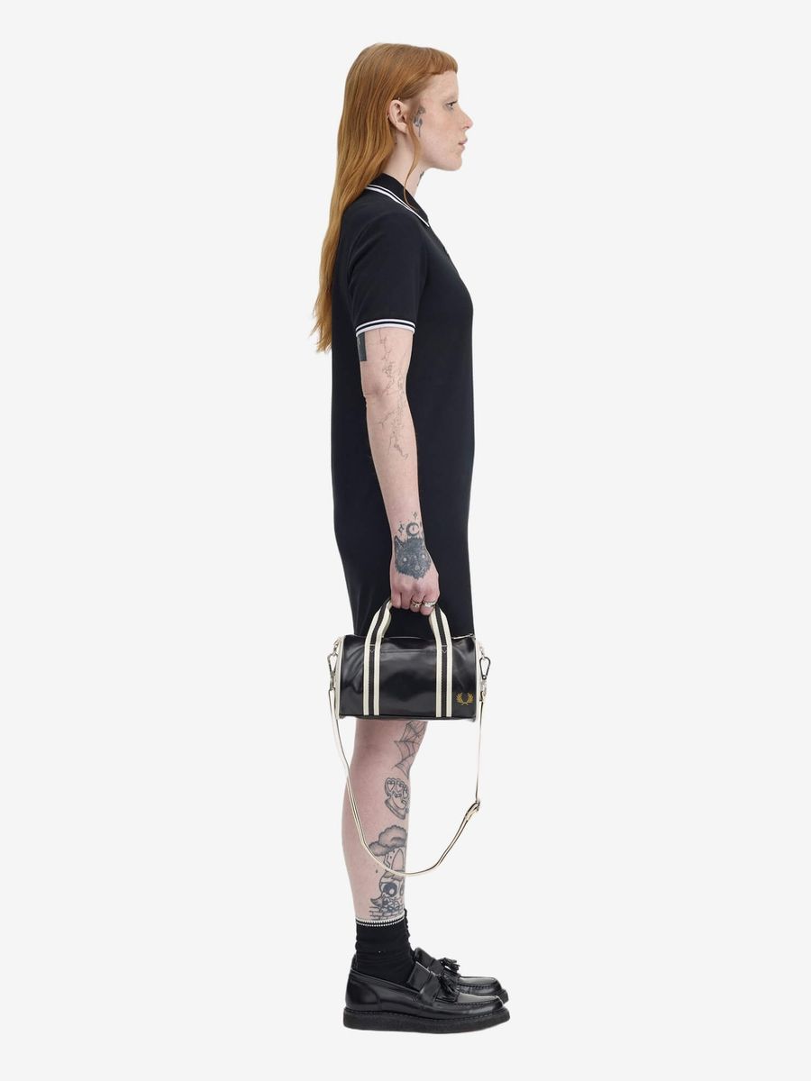 FRED PERRY — Сумка Classic Mini Barrel Bag Black/Ecru