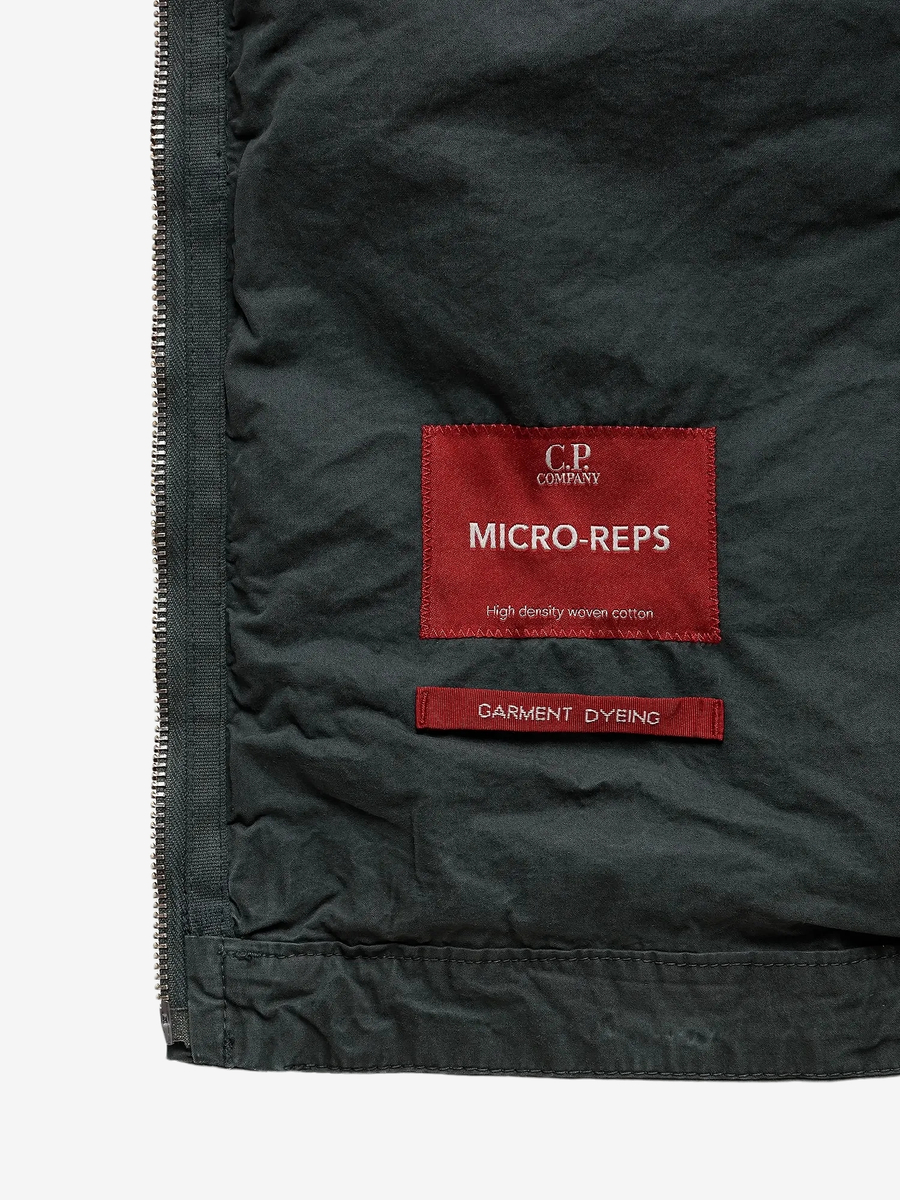 C.P. COMPANY — Ветровка Micro Reps Hooded Lens Jacket Gunmetal